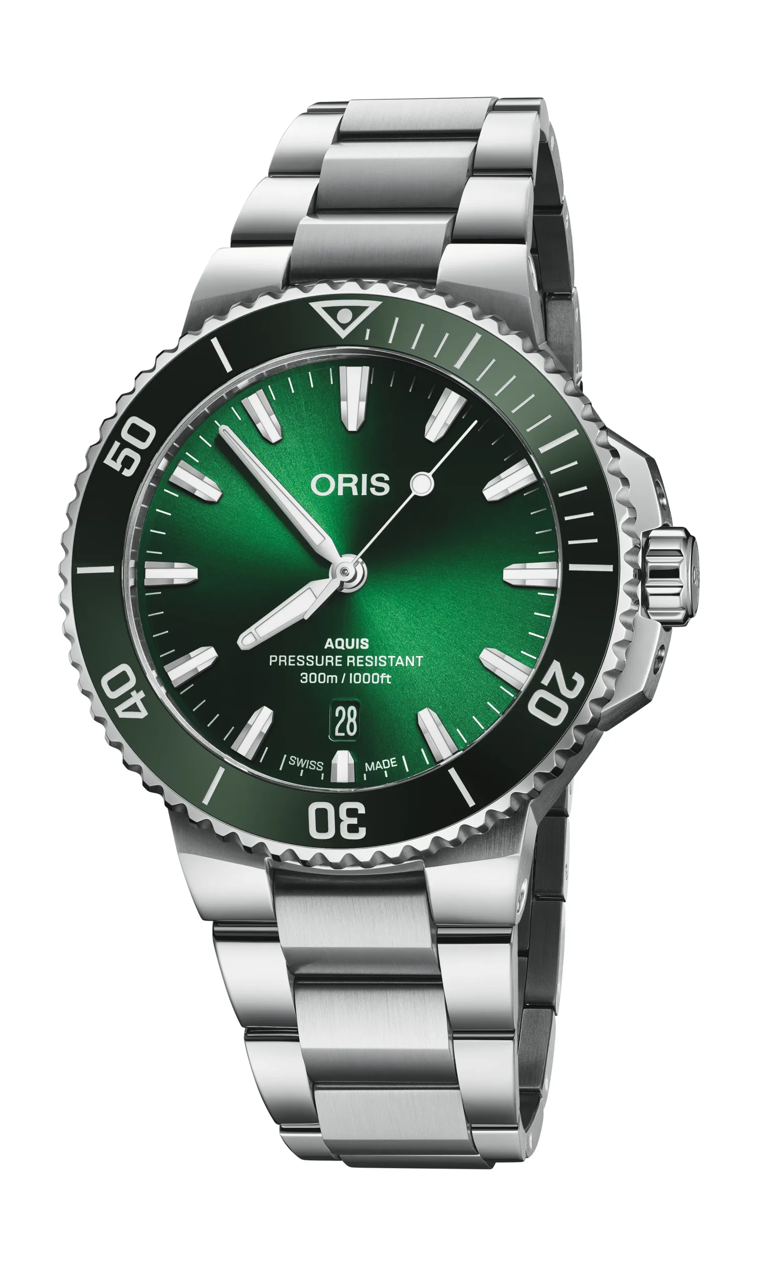Oris Aquis Date grün