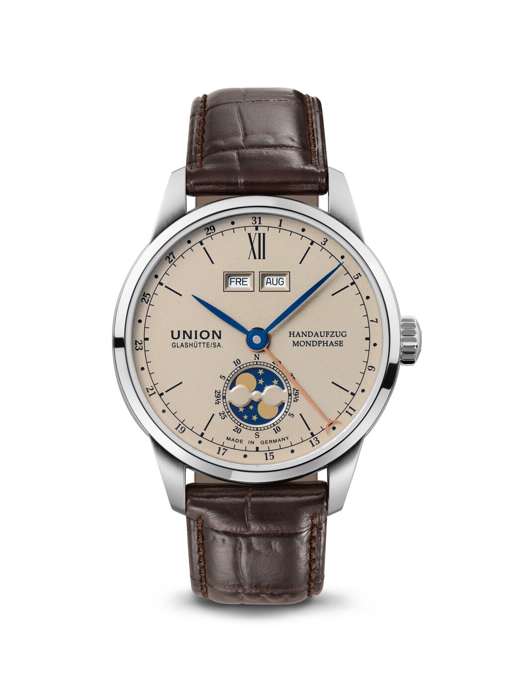 Union Glashütte 1893 Johannes Dürrstein Doppelmondphase